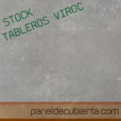 Oferta Viroc. Stock de tableros Viroc 2,40x0,55.Varios grosores.