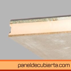 panel de cubierta cemento madera XPS aglomerado hidrofugo