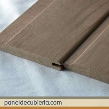 Moldura machihembrada de friso de madera.