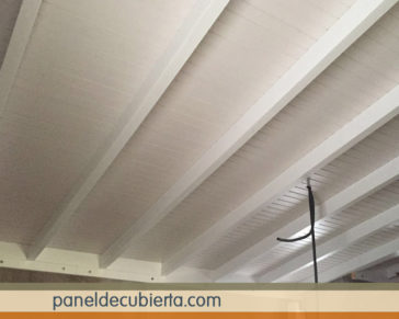 Aislamiento tejado con panel. Todos los acabados decorativos. Madrid paneles abeto blanco.