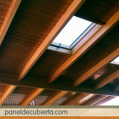 Fotos paneles para tejados. Precio panel de madera para cubiertas en Madrid.