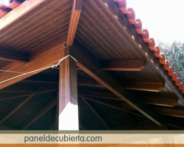 Precio m2 panel de madera para cubiertas y tejados Madrid. Colocación de pizarra natural.