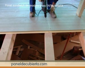 Abeto madera panel entreplanta montaje.