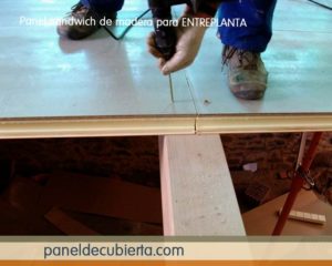 Colocación panel entreplanta.