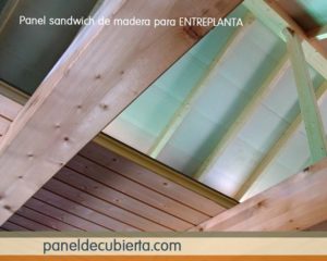 Panel entreplanta aislamiento madera.